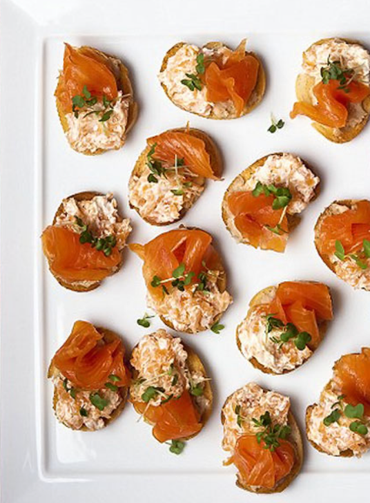 Smoked Salmon 2 Ways Canapes – Graig Farm