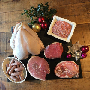 Christmas meat box, organic meat delivery box, meat boxes UK, buy meat online